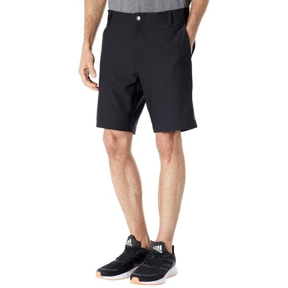 Adidas Ultimate365 Mens Size 36 X 8.5" 3 Stripe Black Golf Shorts NEW - Picture 1 of 2